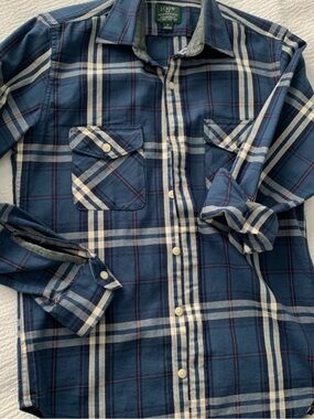J. Crew heavyweight Blue Plaid Shirt / Shacket
